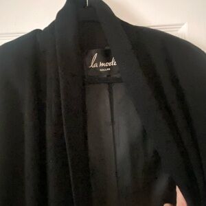 La Mode Black 100% Cashmere Women's Jacket
